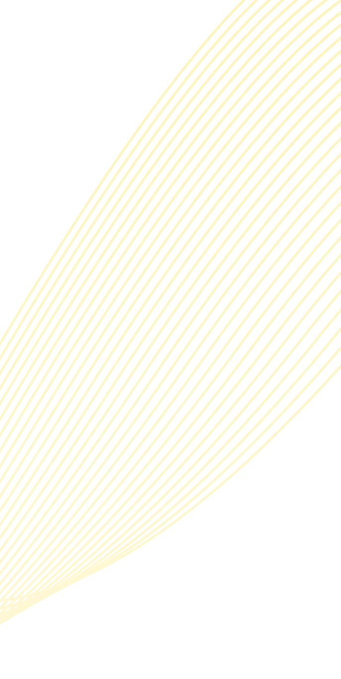 Thin yellow ribbon on a white background